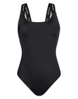 Calvin Klein Logo One Piece Swimsuit Black