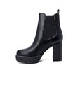 Guess Minimalist Chelsea Ankle Heeled Vegan Leather Boots