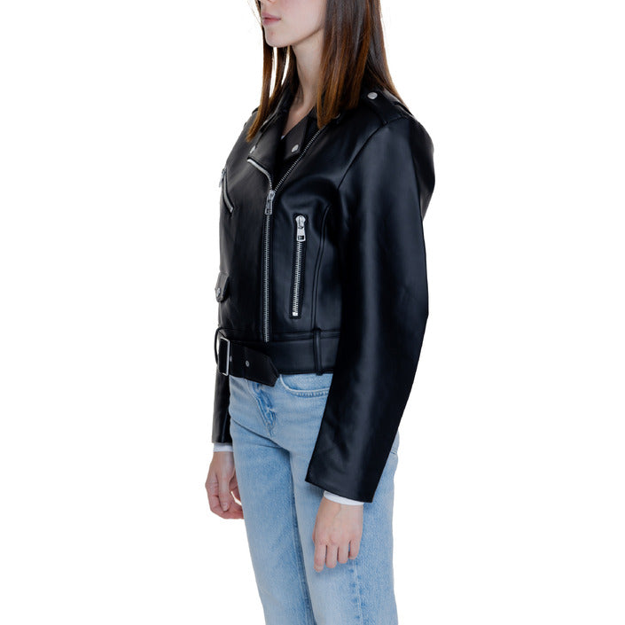 Calvin Klein Minimalist Vegan Leather Biker Jacket