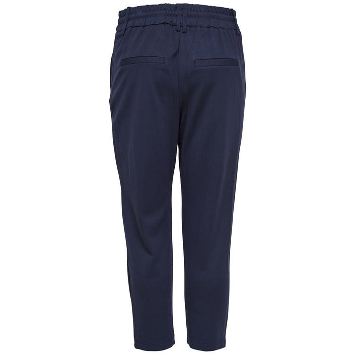 Only Tie Front Slim Fit Pants - blue