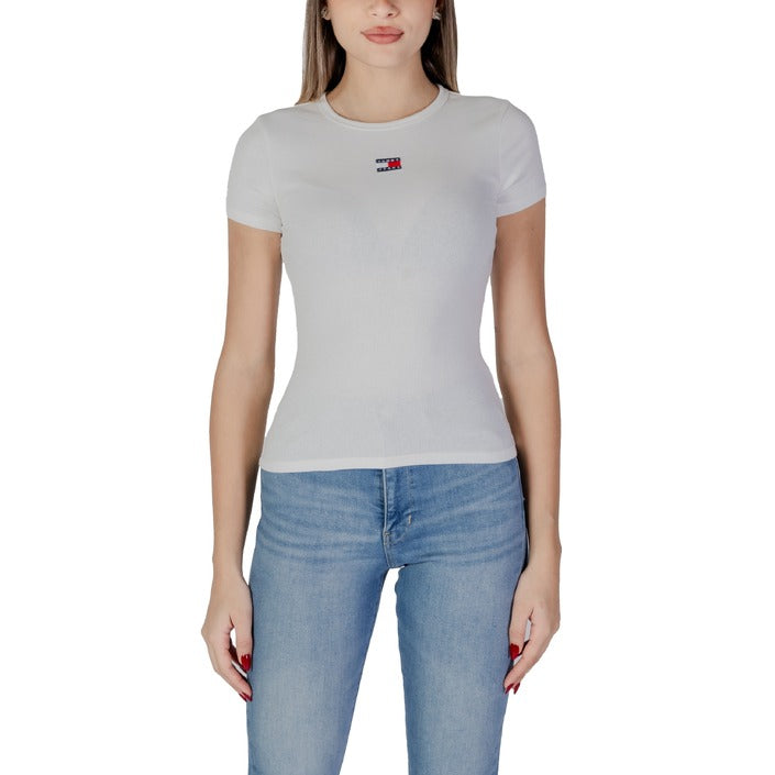 Tommy Hilfiger Jeans Logo Fitted Cotton T-Shirt