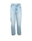 Guess Logo Light Wash Straight Leg Fit Jeans