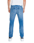 Calvin Klein Jeans Logo Light Wash Straight Leg Fit Jeans