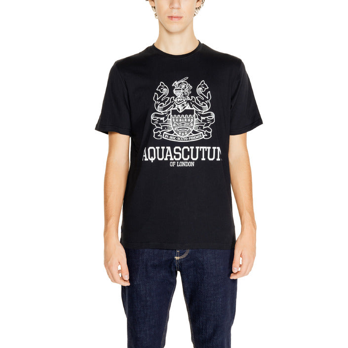 Aquascutum Logo Crewneck T-Shirt 100% Cotton