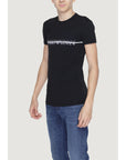 Emporio Armani Logo Cotton-Rich Fitted T-Shirt