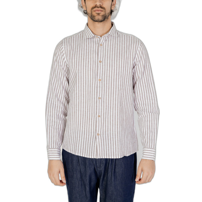 Hamaki-Ho Striped 100% Linen Shirt