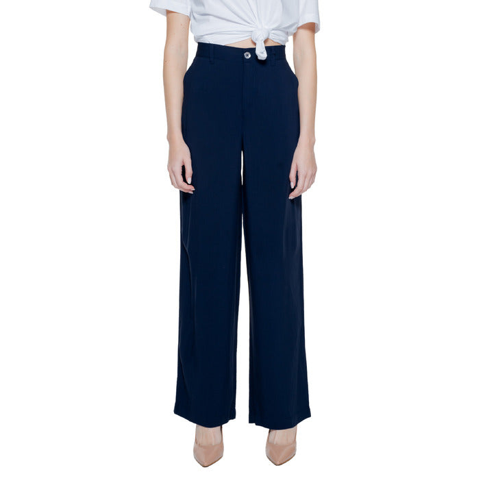 Street One Blue Wide Meg Suit Pants