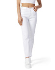 Only Minimalist Straight Leg Fit Ankle Cut White Denim Jeans