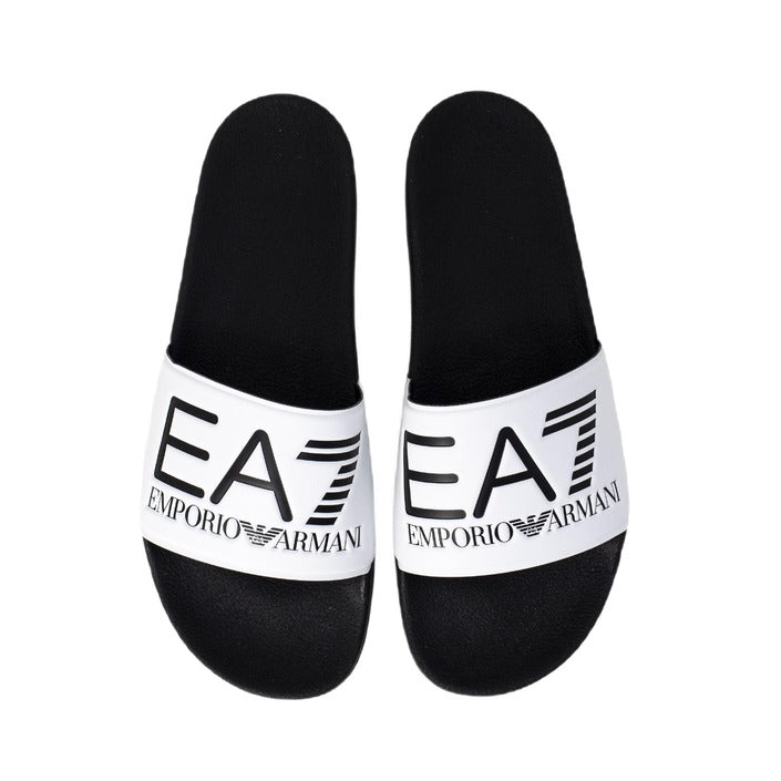 EA7 By Emporio Armani Logo Slides - White