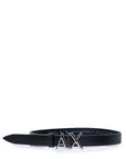 Armani Exchange Logo Pointed Tip Leather Belt