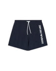 Emporio Armani Logo Quick Dry Athleisure Swim Shorts - blue