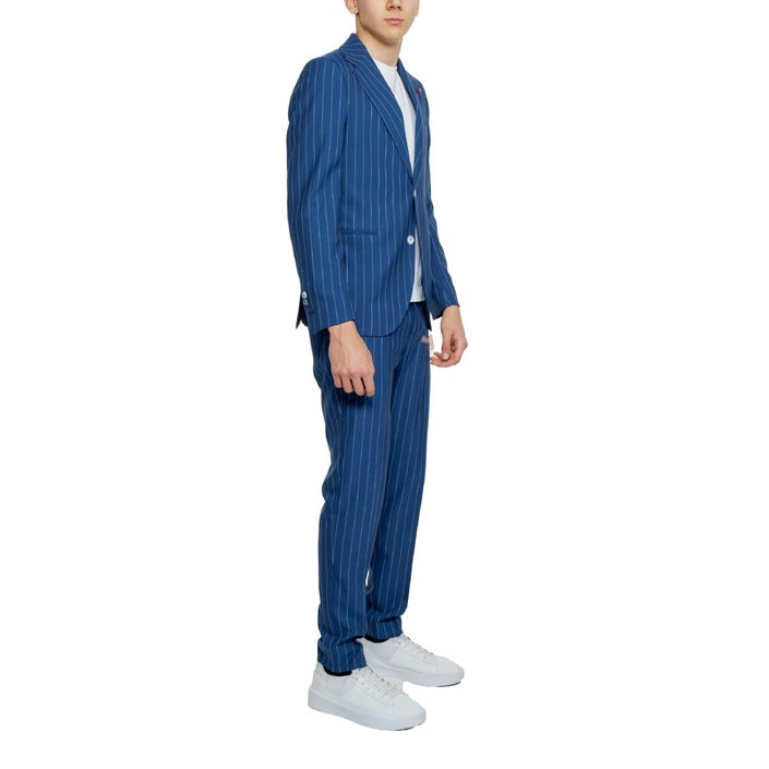 Mulish Pinstripe Full Suit - Blue