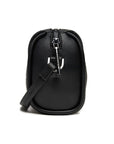 Calvin Klein Jeans Minimalist Textured Black Vegan Leather Crossbody Bag