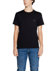 Emporio Armani Logo Athleisure Cotton-Rich T-Shirt - black