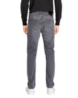 Boss Logo Grey Denim Jeans Straight Leg-Slim Fit