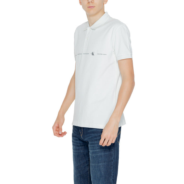 Calvin Klein Jeans Logo Cotton-Rich Polo Shirt