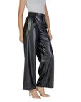 Only Leather-Look High Waist Wide Leg Fit Pants