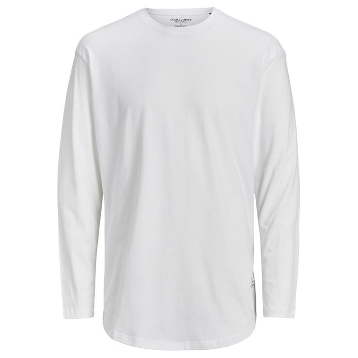 Jack & Jones Minimalist Long Sleeve Top 100% Cotton - White