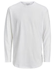 Jack & Jones Minimalist Long Sleeve Top 100% Cotton - White