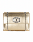 Blumarine Leather Shoulder Bag - Gold