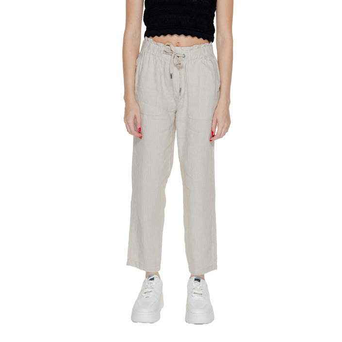 Street One Minimalist Ankle Length Baggy Pants 100% Linen