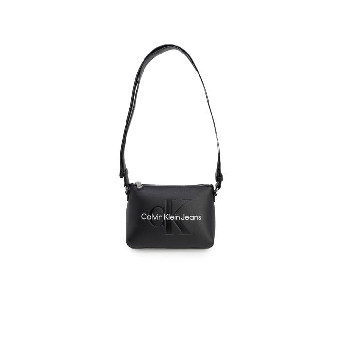 Calvin Klein Jeans Logo Thick Strap Vegan Leather Shoulder Bag