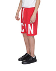 Icon Logo Pure Cotton Shorts - red