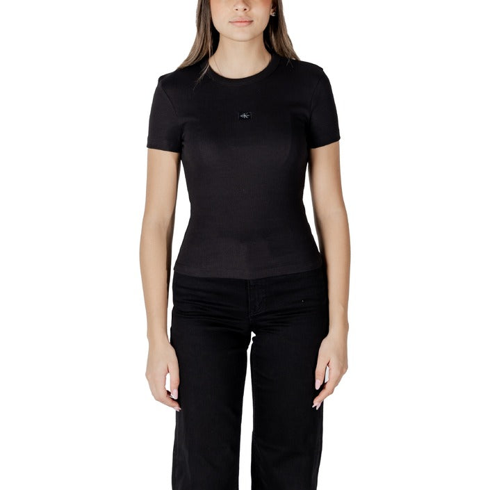 Calvin Klein Jeans  Logo Cotton Stretch T-Shirt