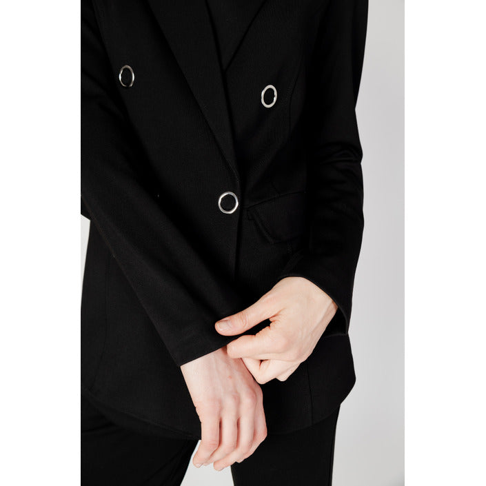 Guess Minimalist Double Breasted Blazer - Black