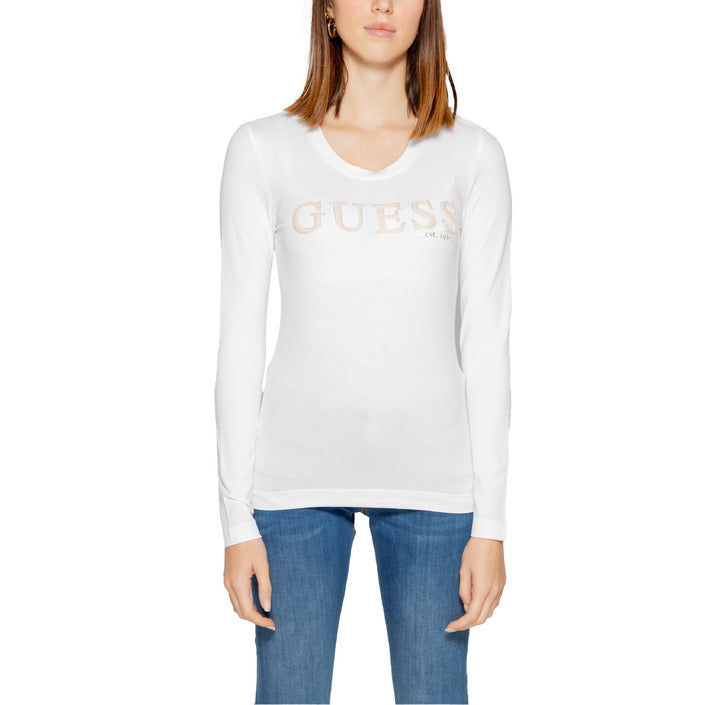 Guess Logo Cotton-Rich Long Sleeve Top