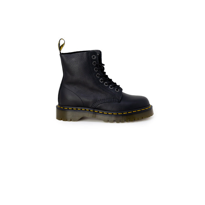 Dr. Martens Logo All Black Genuine Leather Lace-Up Boots