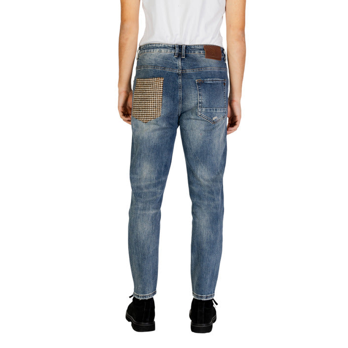 Gianni Lupo Distressed & Ripped Straight Leg Fit Jeans