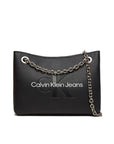 Calvin Klein Jeans Logo Vegan Leather Handbag - 2 Shades