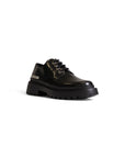 Love Moschino Logo Vegan Leather Lace-Up Shoes