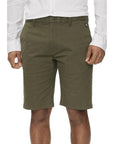 Tommy Hilfiger Jeans Logo Organic Cotton Chino Shorts - khaki green