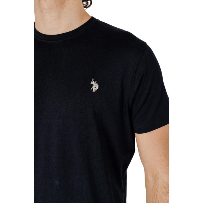 U.S. Polo Assn. Logo Pure Cotton T-Shirt - Black