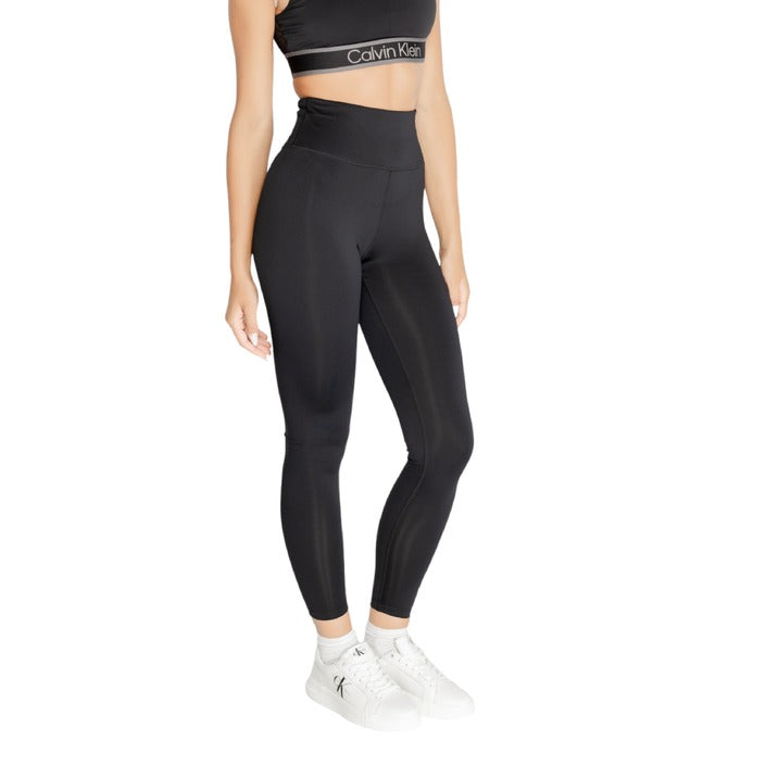 Calvin Klein Sport Logo Athleisure Crop Black Leggings