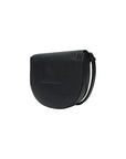 Calvin Klein Jeans Logo Vegan Leather Black Slim Arc Crossbody Bag