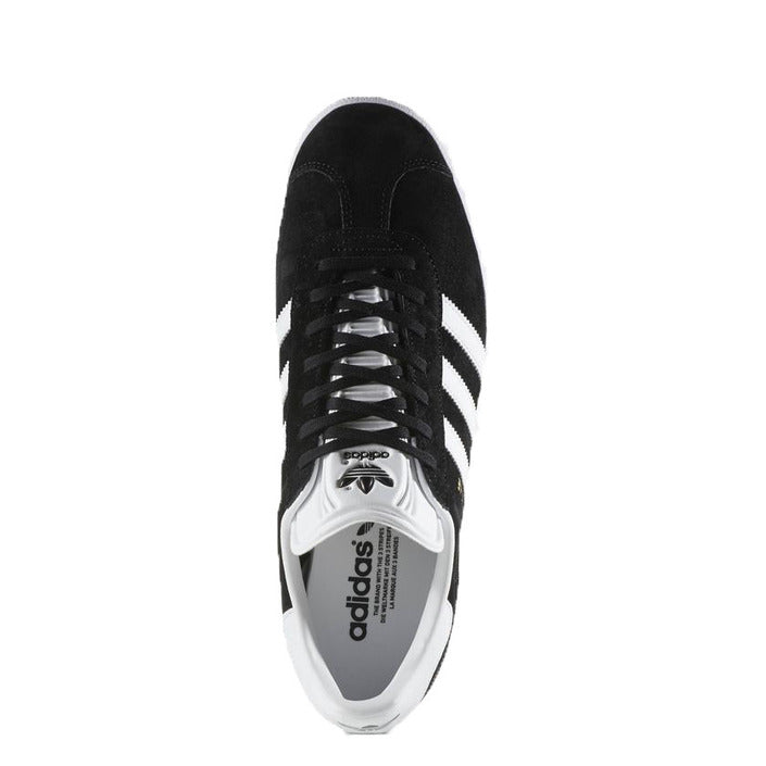 Adidas Logo 3-Stripe Low Top Lace-Up Leather Sneakers - Gazelle