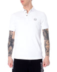 Armani Exchange Minimalist Cotton-Rich Polo Shirt Black