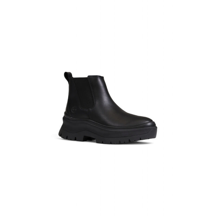 Timberland Minimalist Genuine Leather Black Ankle Chelsea Boots