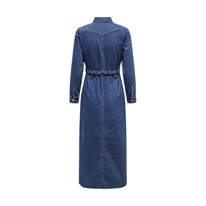 Only Longline Vintage Blue Denim Dress