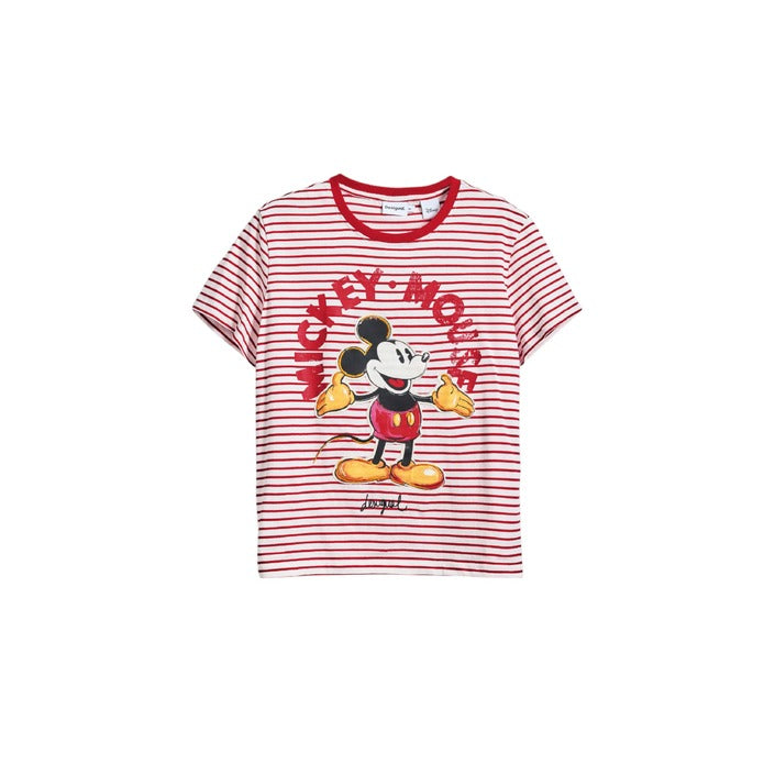 Desigual x Mickey Mouse Short Sleeve Top 100% Cotton 