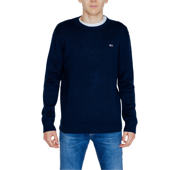 Tommy Hilfiger Jeans Logo 100% Organic Cotton Sweater - blue