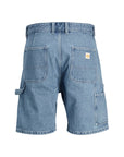 Jack & Jones Logo Multipl-Pocket Light Wash Denim Shorts