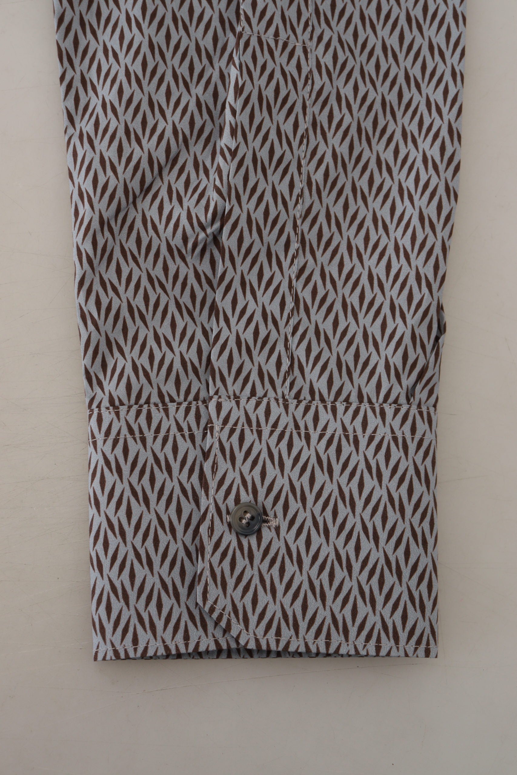 Dolce &amp; Gabbana Gray/Grey Geometric Collar Shirt