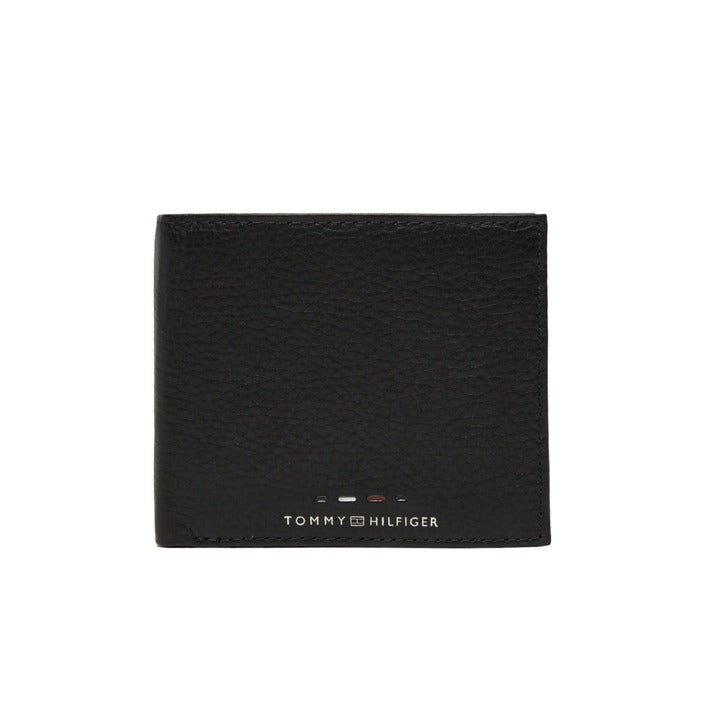 Tommy Hilfiger Logo Genuine Leather Black Wallet 