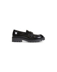 Calvin Klein Logo All Black Genuine Leather Loafer