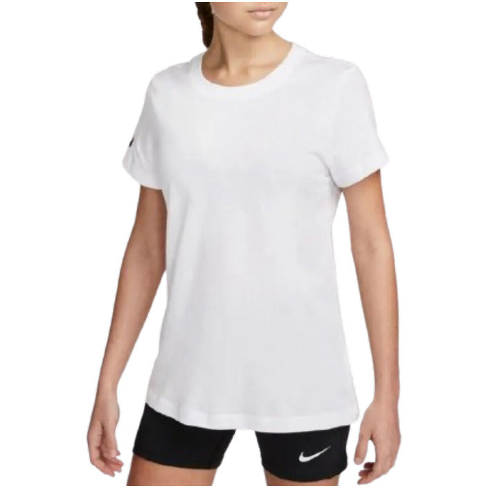 Nike Logo 100% Cotton Athleisure T-Shirt - white