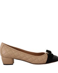 Salvatore Ferragamo Quilted Leather Heel Pumps